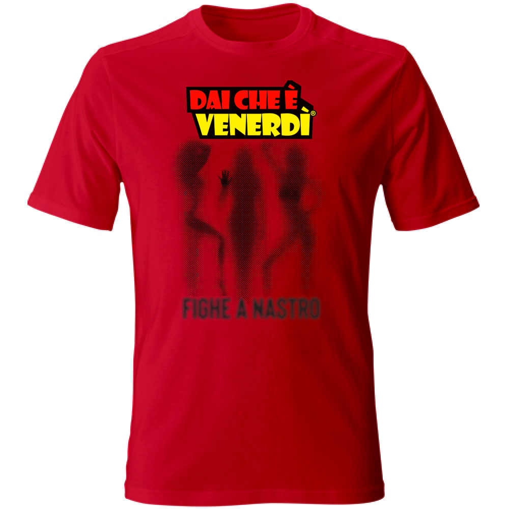 T-Shirt Fighe a Nastro Ombre