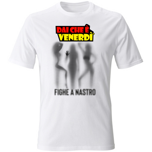 T-Shirt Fighe a Nastro Ombre