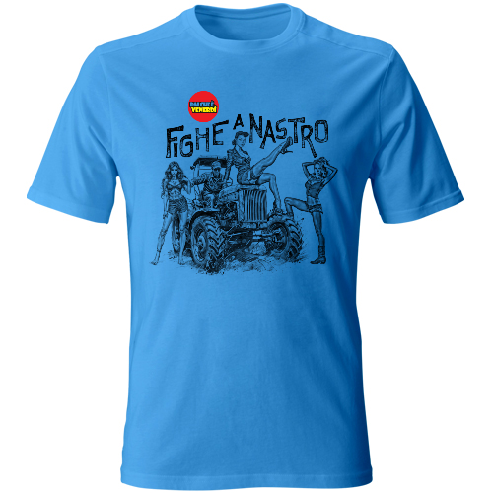 T-Shirt Fighe a Nastro sul Trattore