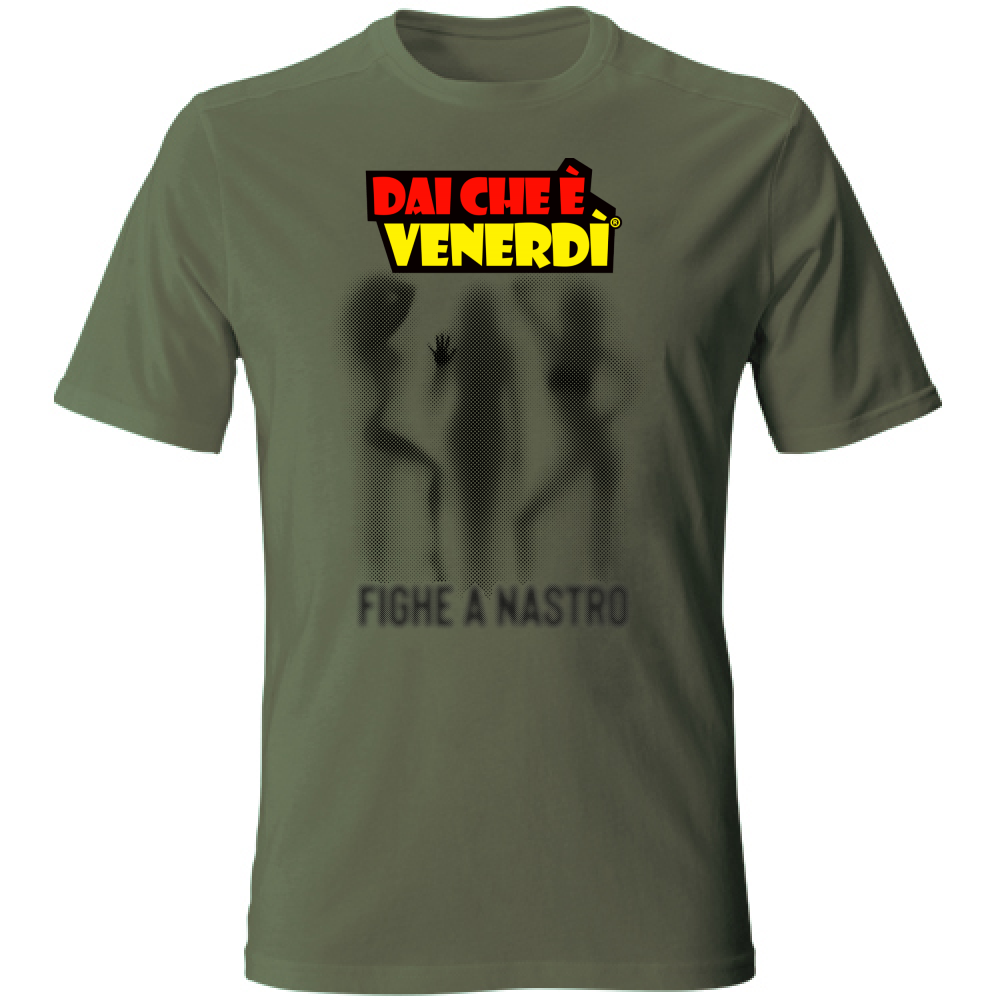 T-Shirt Fighe a Nastro Ombre
