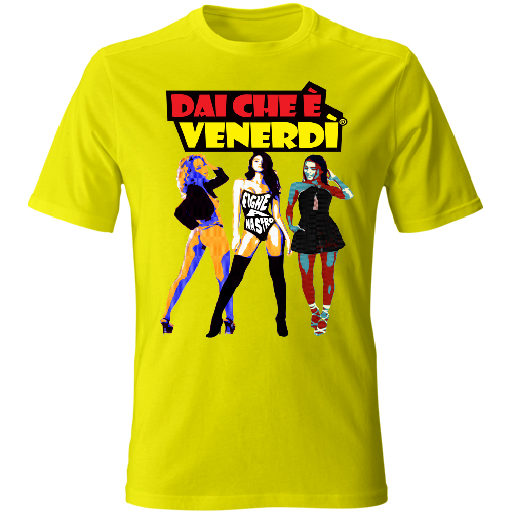 T-Shirt Fighe a nastro Pop Art