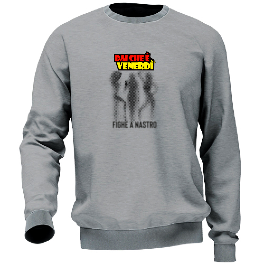 Felpa Fighe a Nastro Ombre