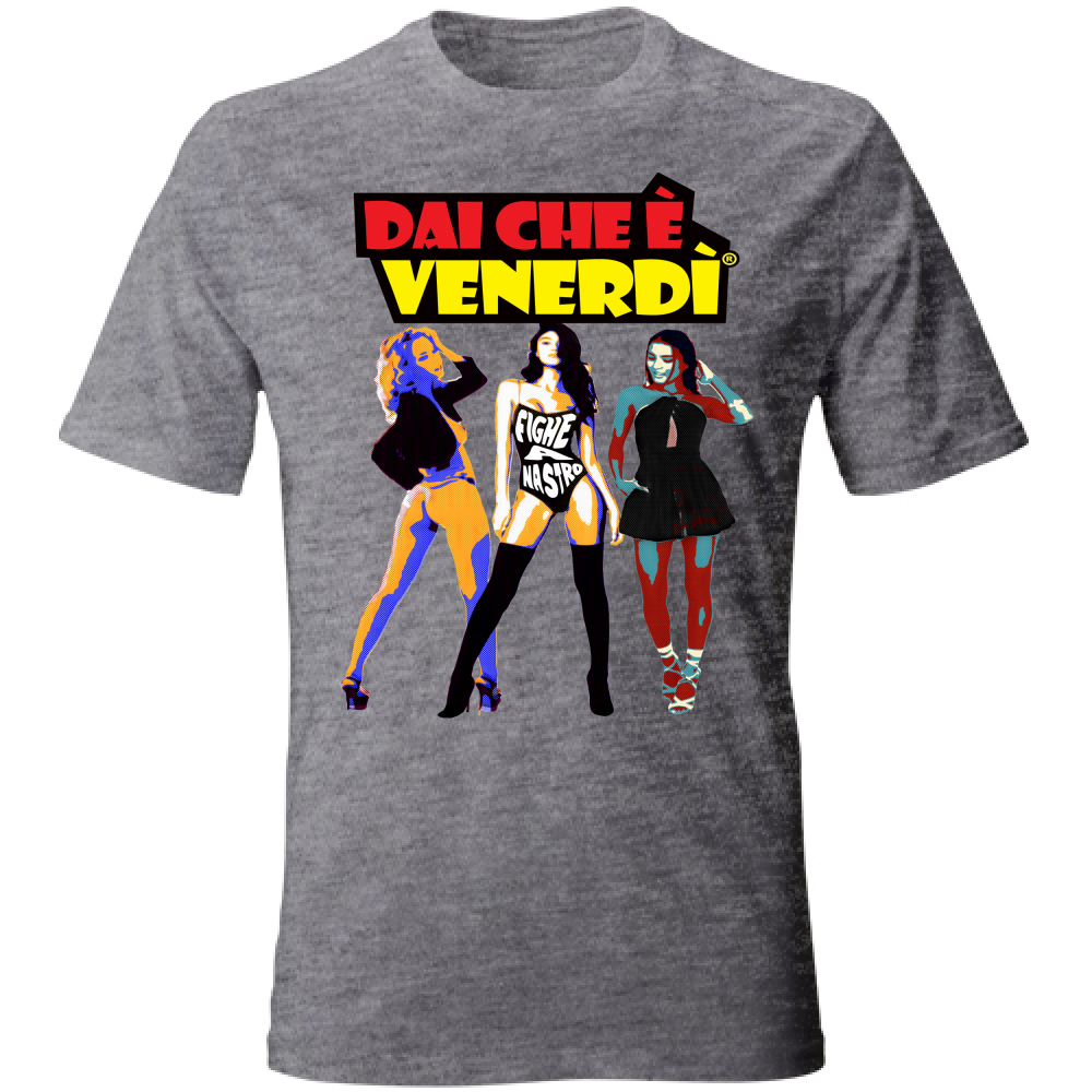 T-Shirt Fighe a nastro Pop Art