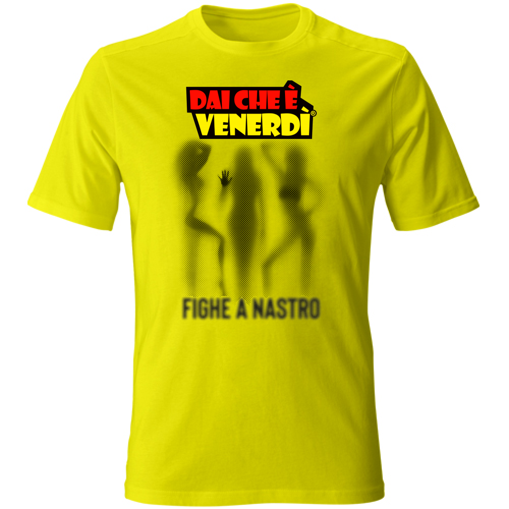 T-Shirt Fighe a Nastro Ombre