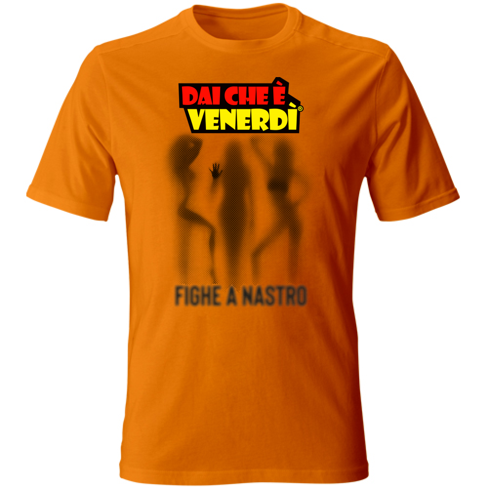 T-Shirt Fighe a Nastro Ombre