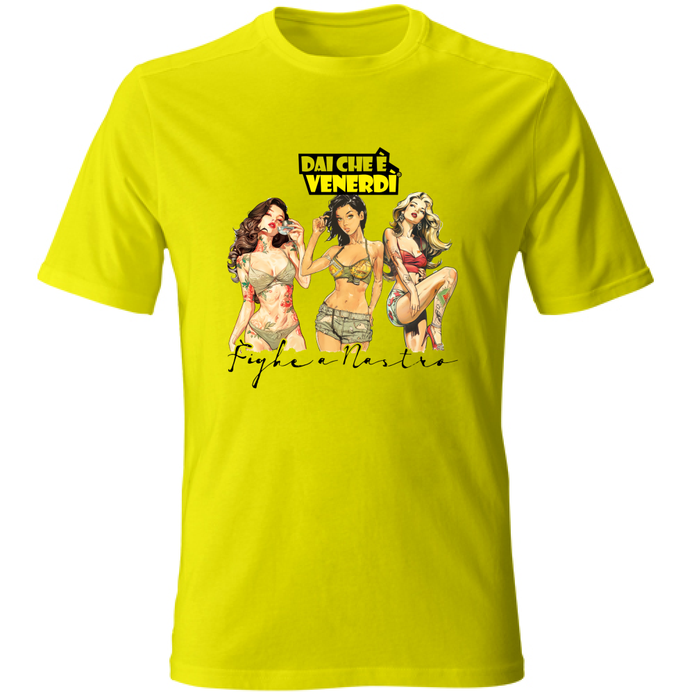 T-Shirt Fighe a Nastro Tattoo Girls