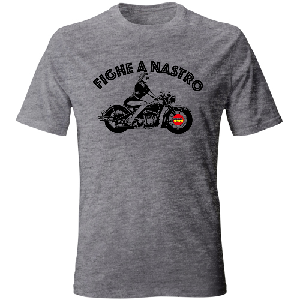 T-Shirt Fighe a nastro Moto Girl