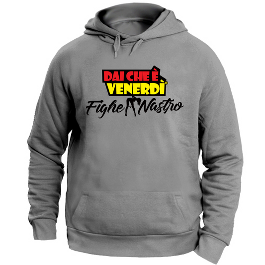 Felpa con Cappuccio Fighe a Nastro