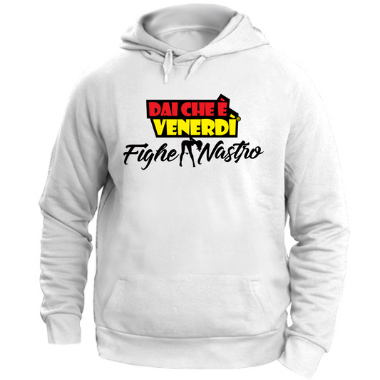 Felpa con Cappuccio Fighe a Nastro