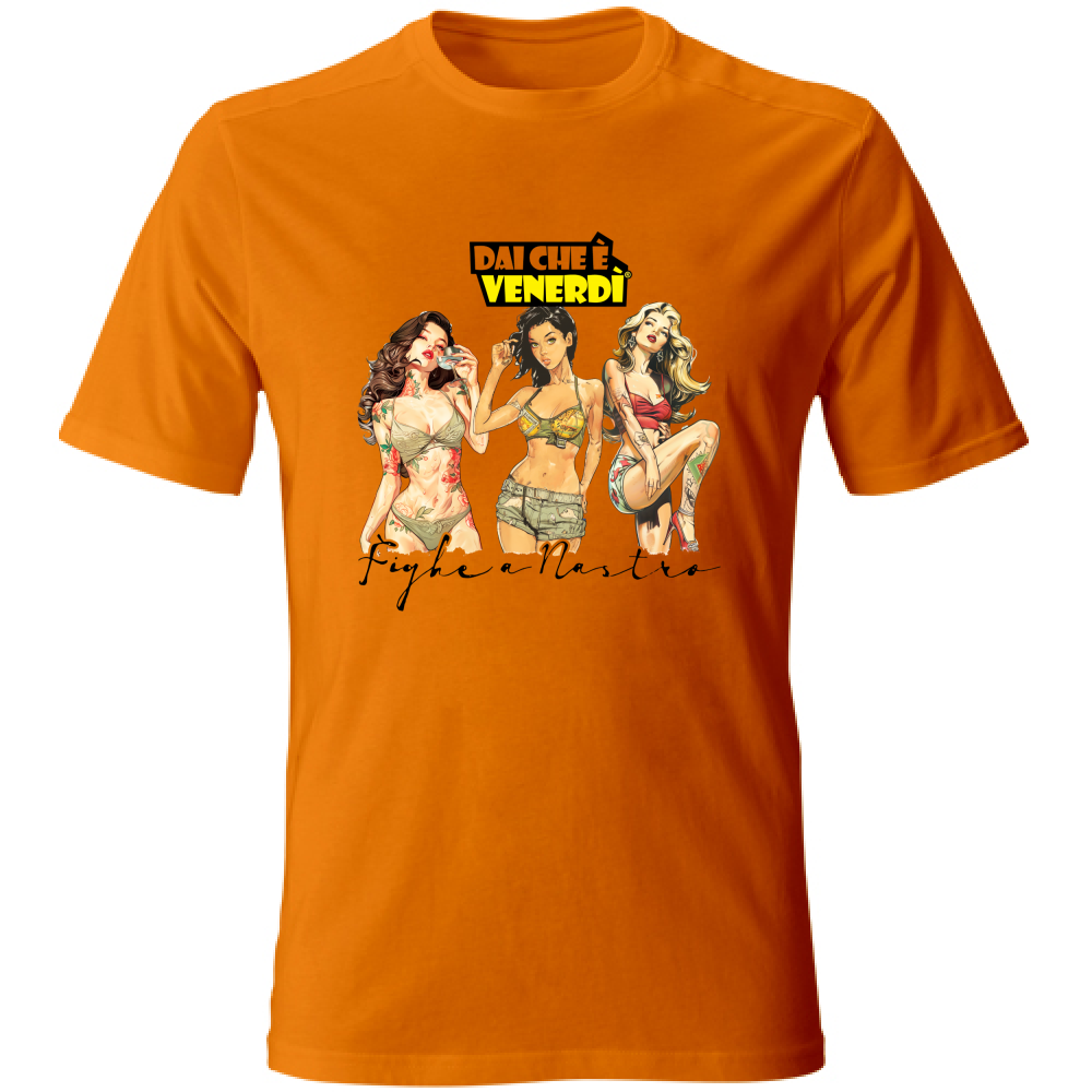 T-Shirt Fighe a Nastro Tattoo Girls