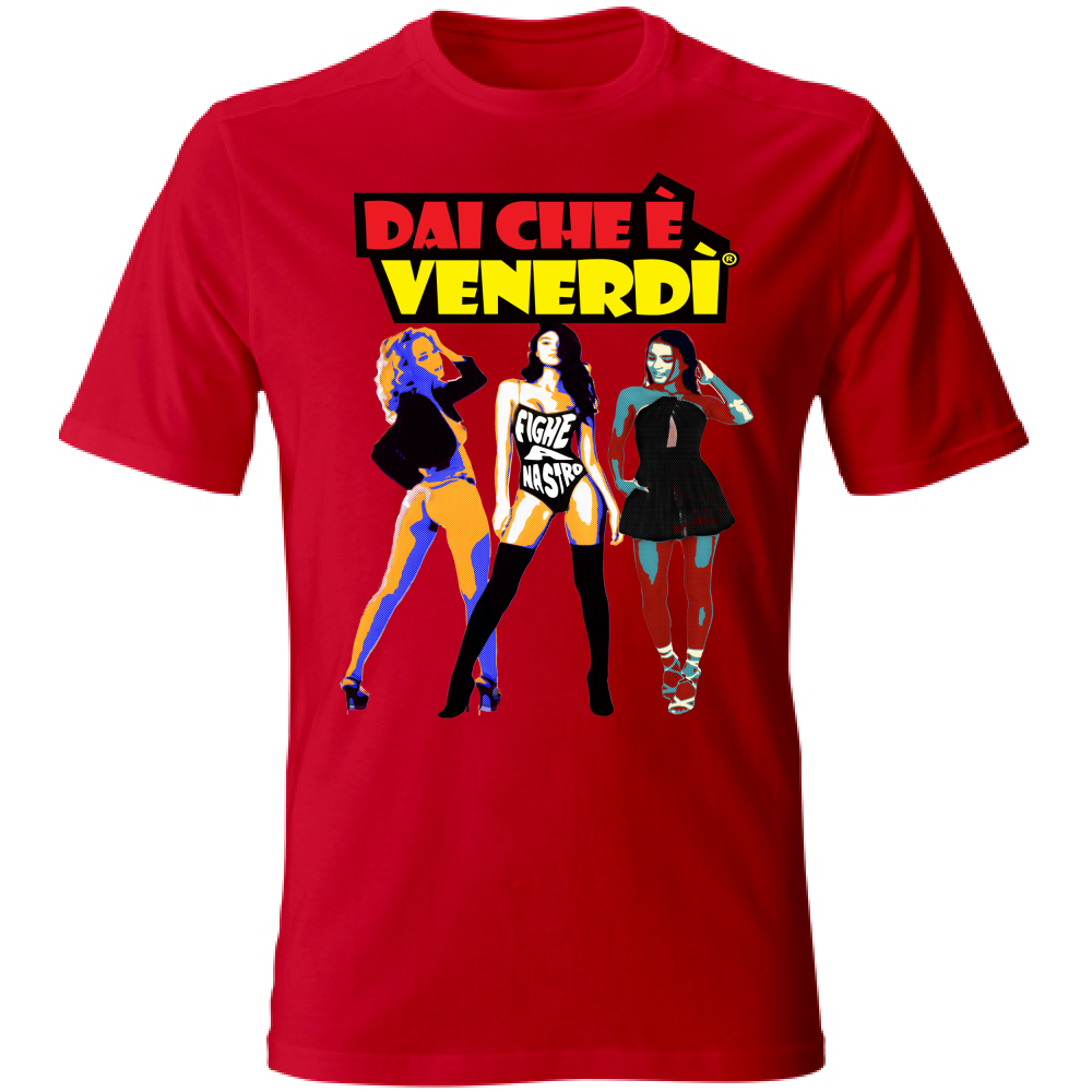T-Shirt Fighe a nastro Pop Art