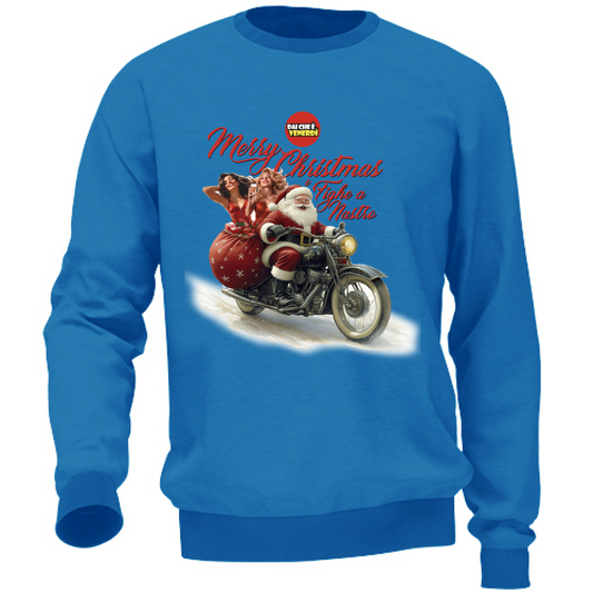 Felpa Merry Christmas e Fighe a Nastro