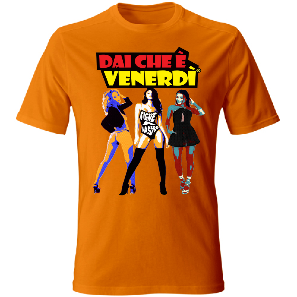 T-Shirt Fighe a nastro Pop Art